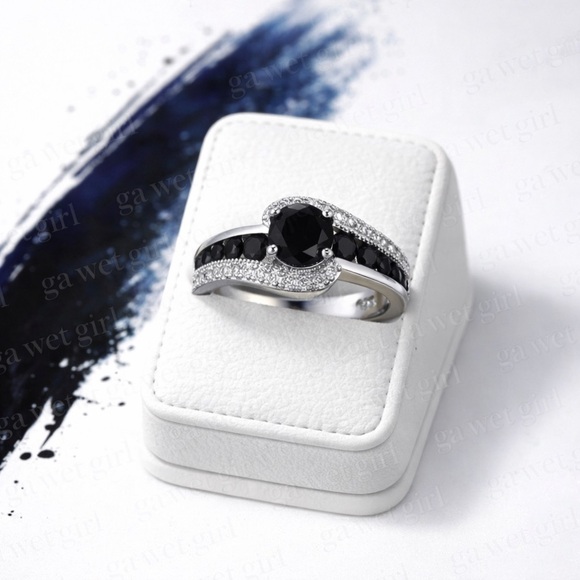 BRIDAL WEDDING RING GG10 - Picture 3 of 5